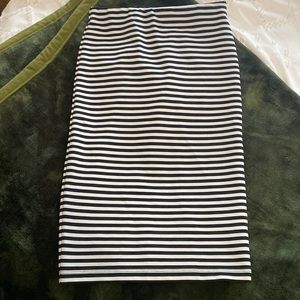 Striped Pencil Skirt